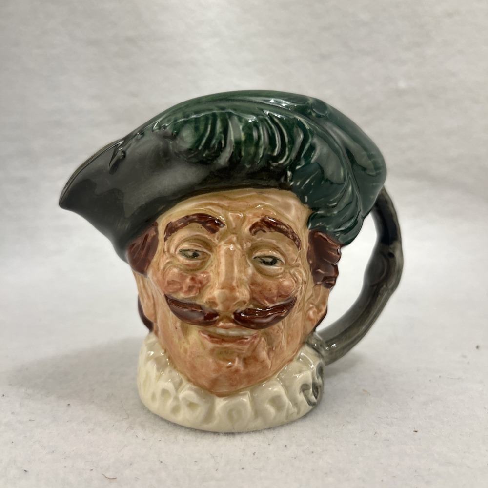 Royal Doulton The Cavalier 'A' Character Toby Jug England Small 3.25" D4735